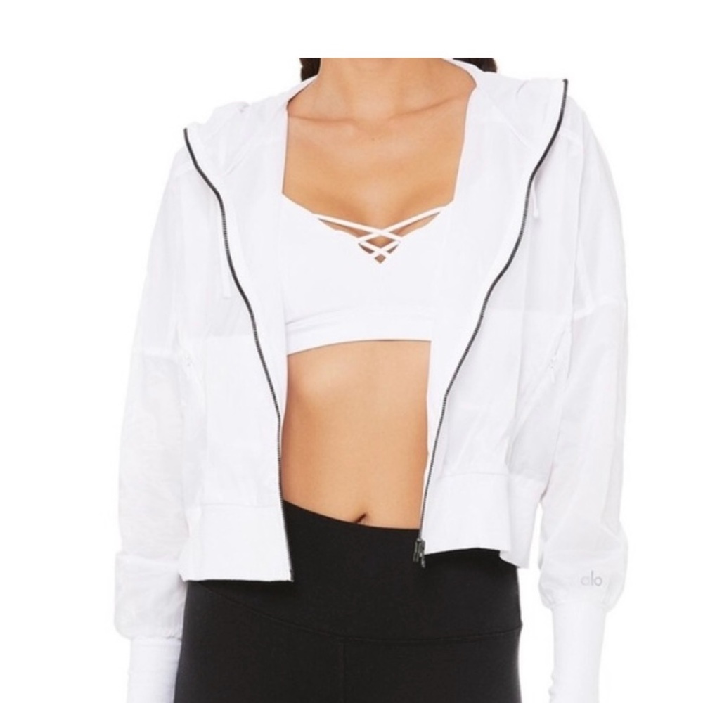 (New)ALO Yoga Aqua Jacket-White M